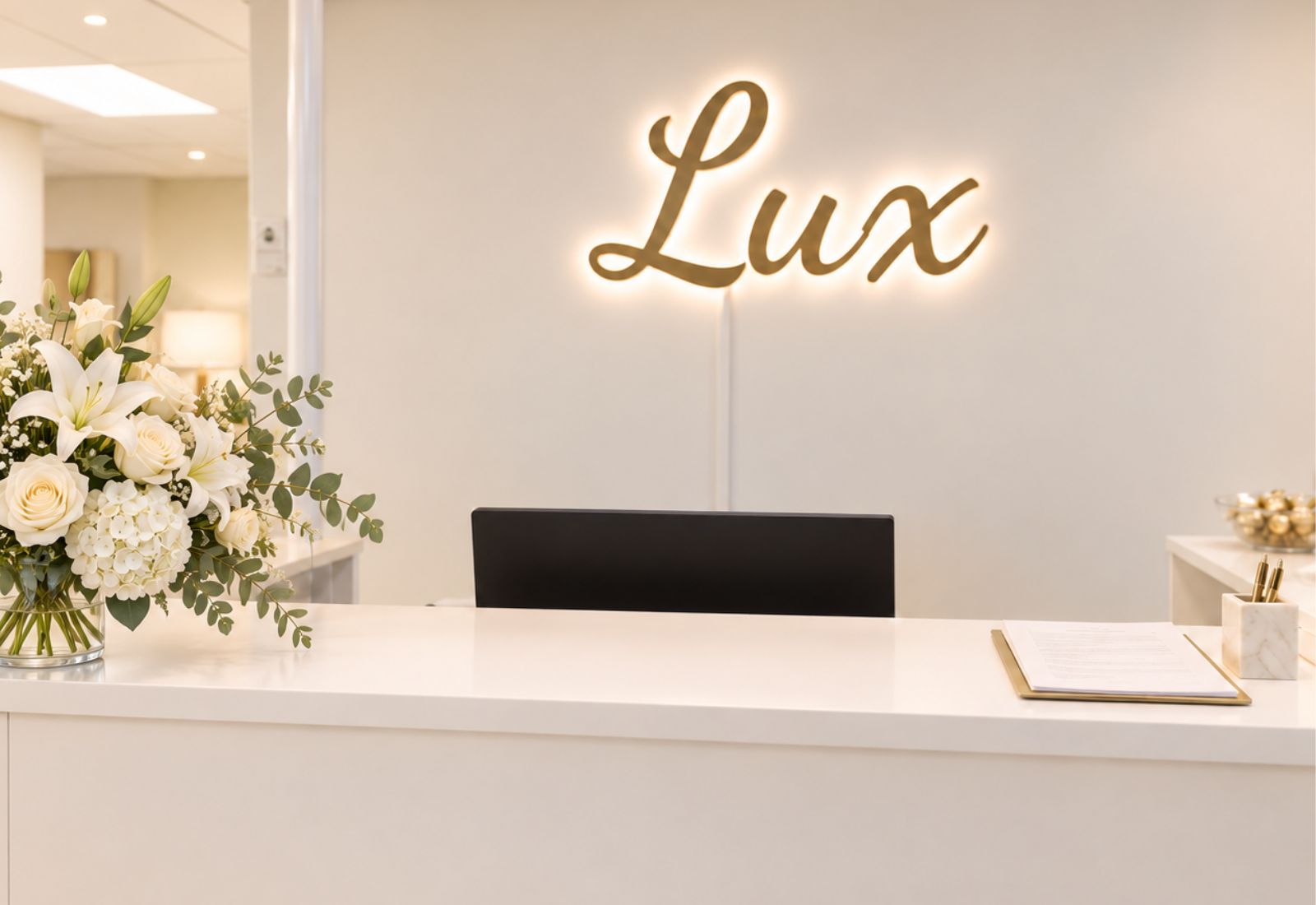 Klinikka Lux etusivulla kuva hoitohuoneesta.